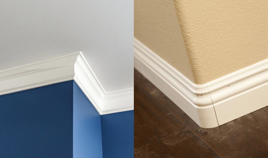 Baseboard and Crown Molding